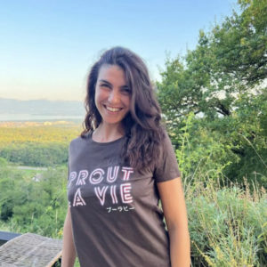 T-Shirt femme - chocolat - Logo Prout La Vie